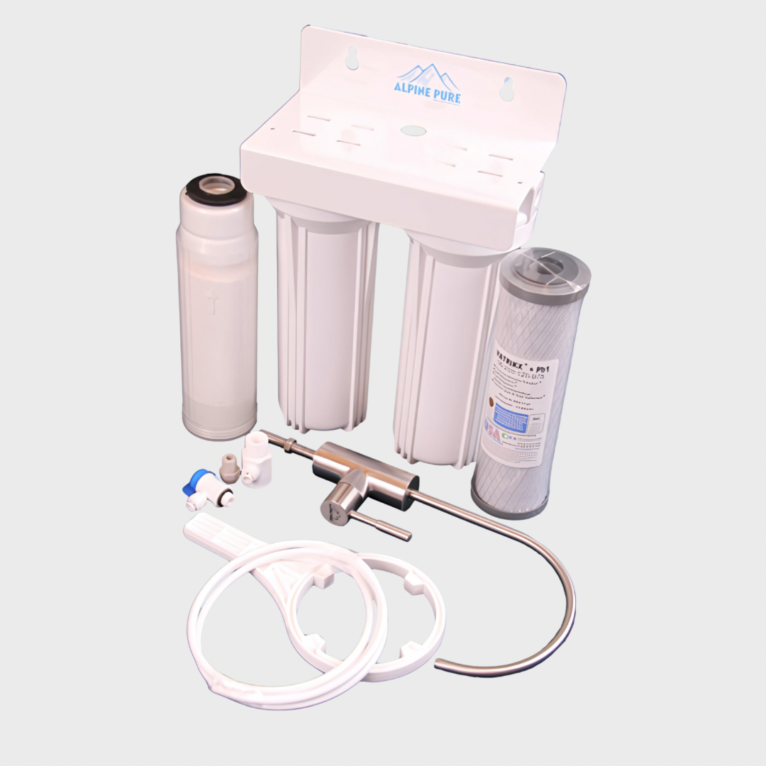 Twin Filtration System 10" Fluoride and CR1 - Under Bench