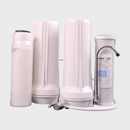Twin Filtration System 10" Fluoride and CR1 - Benchtop